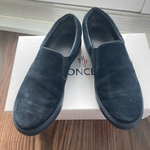 Moncler Navy blue slip-on sneakers us size 8/38 - Picture 1 of 7